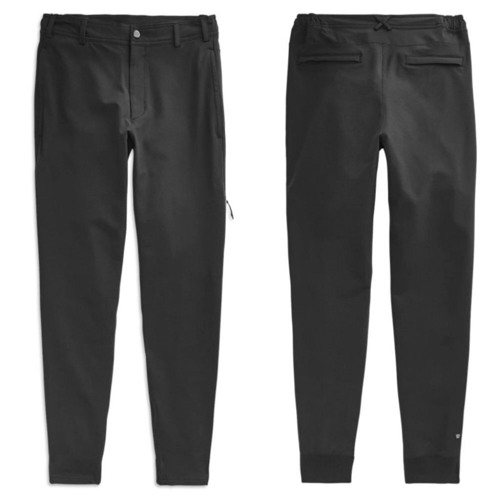 NEW Mack Weldon Radius Flex‎ Pants True BlacK Size Large Technical Casual Lounge